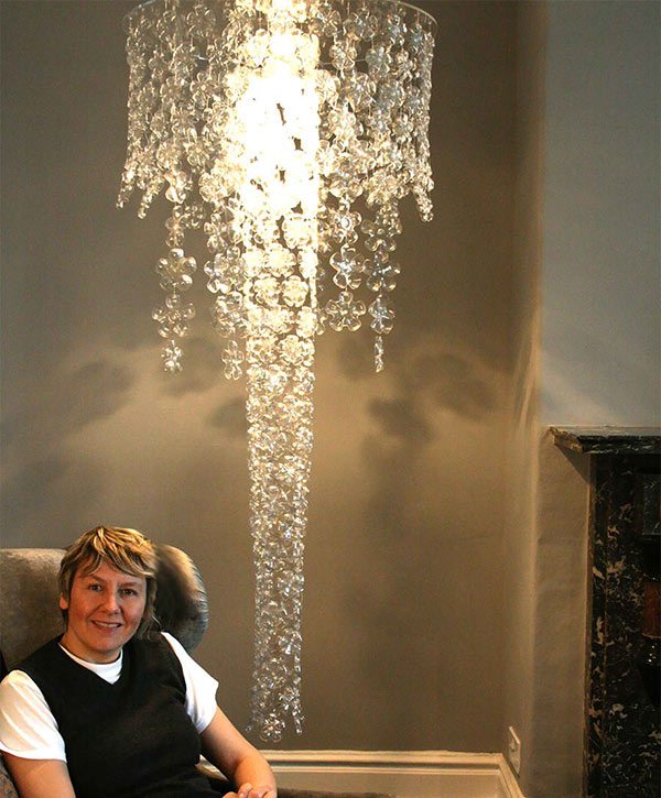 Plastic Bottle Chandelier