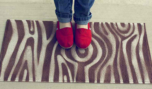 DIY Woodgrain Rug