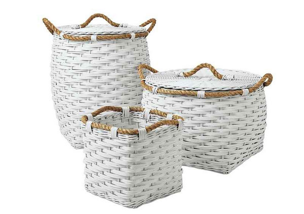 Rope Bin Collection - White