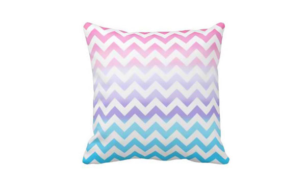 Zigzag Pastel Ombre Pillows