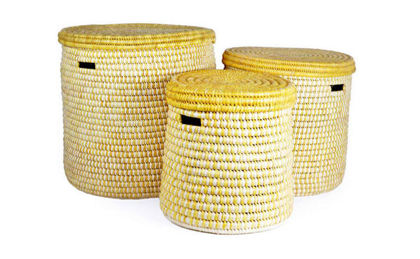 Set of Three Turkana Nesting Hampers