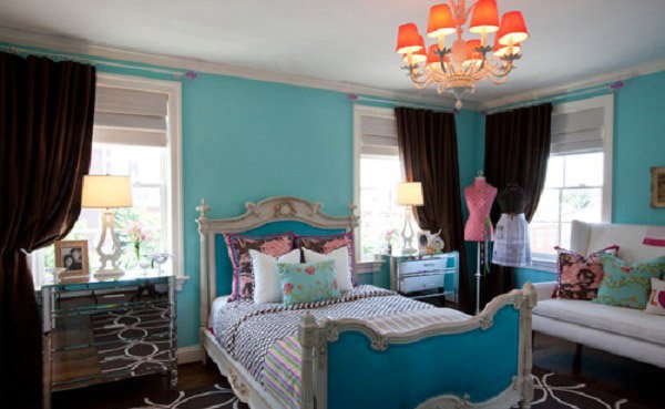 turquoise and black bedrooms