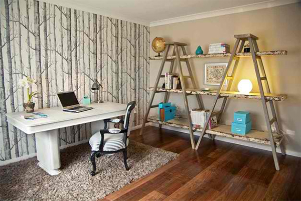 Stunning Wallpapers in 20 Home Office and Study Spaces | Home Design Lover
