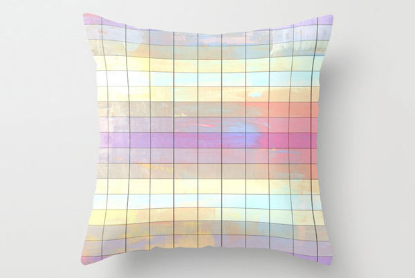 Color Grid Pillow Cover