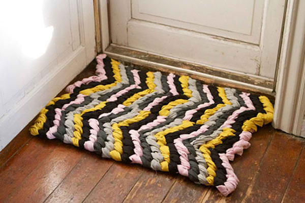 Friendship Bracelet Chevron Rug