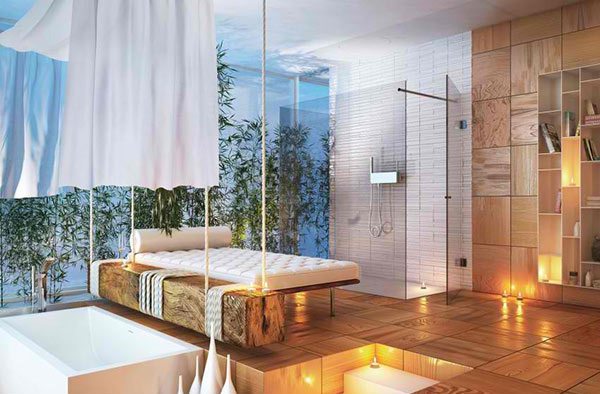 romantic modern bathroom