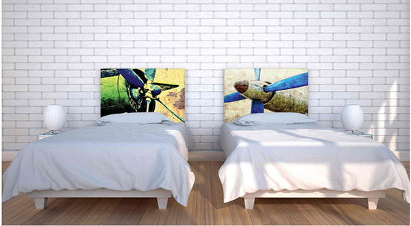 Green Propeller Headboard