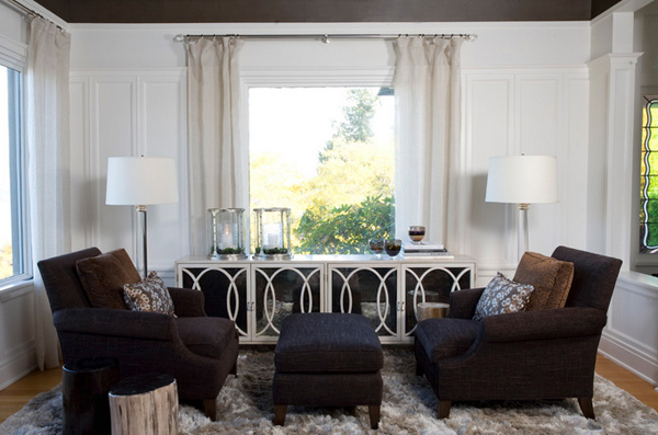 Decorating with Mirrored Furniture in 15 Beautiful Living Rooms | Home