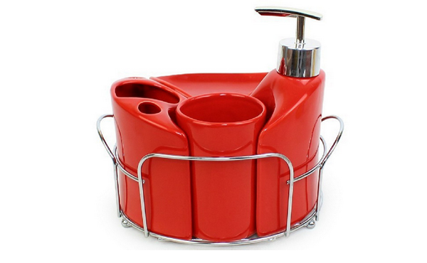 20 Fascinating Red Bathroom Accessories | Home Design Lover