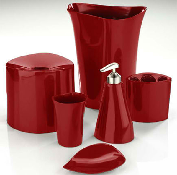 20 Fascinating Red Bathroom Accessories | Home Design Lover