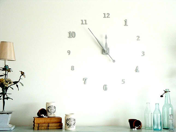 DIY Floating Numbers Wall Clock