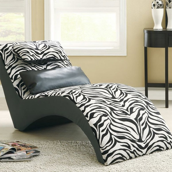 zebra lounge chaise