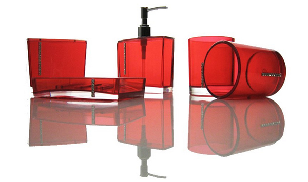 20 Fascinating Red Bathroom Accessories | Home Design Lover