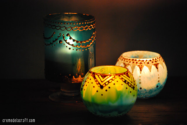 DIY Moroccan Candle Holders