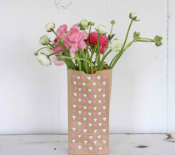 DIY Paper Bag Vase