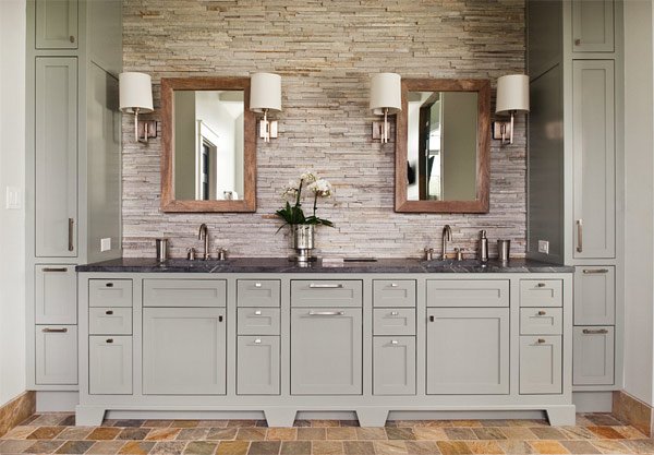 gray bathroom