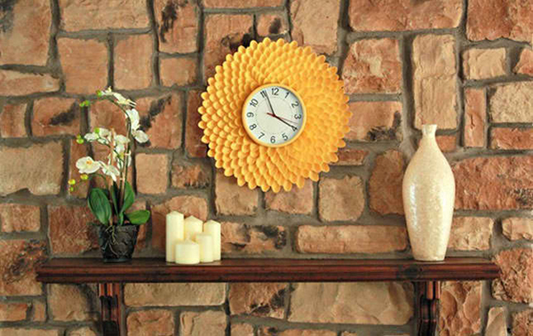 DIY Chrysanthemum Wall Clock