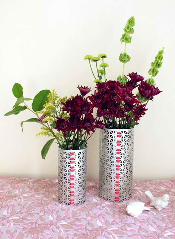 DIY Metal Screen Vase