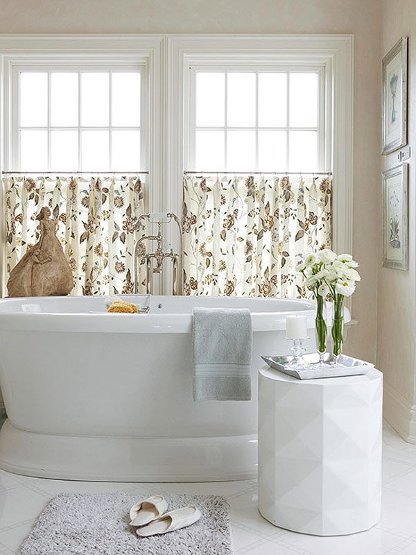 Window Treatment Ideas For Bathrooms : Anatomy of Bathroom Windows | ConfettiStyle / Meaning we have lots of window treatment ideas for high ceilings and vaulted windows.