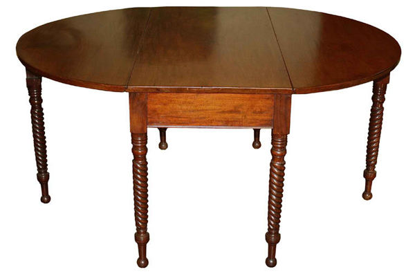 oval drop leaf table and chairs