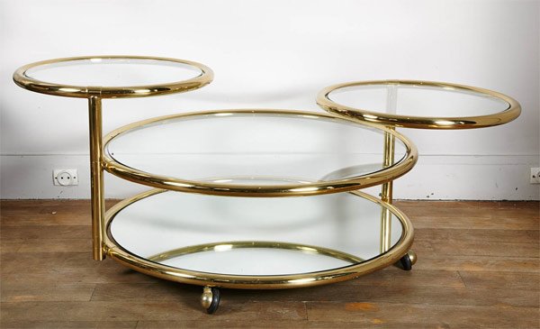 brass and glass coffee table australia