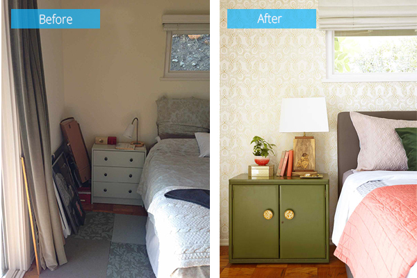 Moss Coral Bedroom renovation