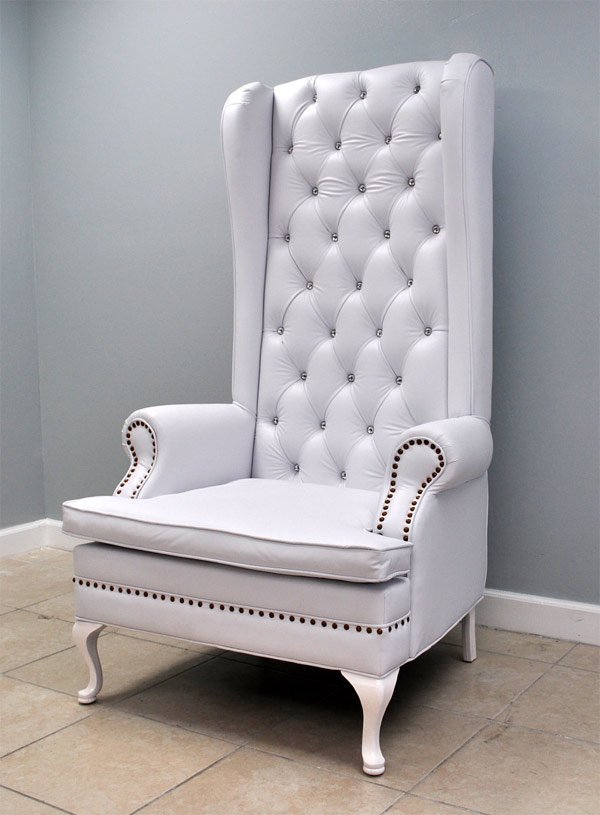 simple white throne