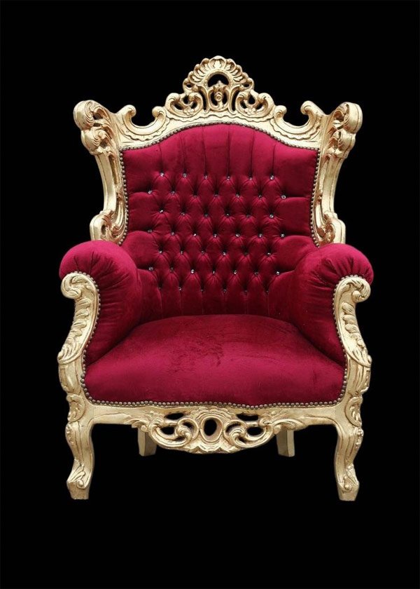 red velvet throne