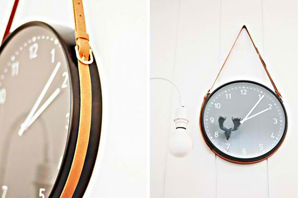 Leather Wall Clock