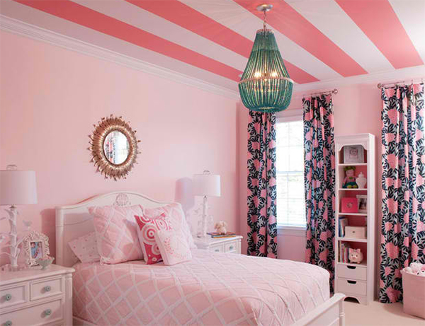 Pink & Turquoise Big Girl Room