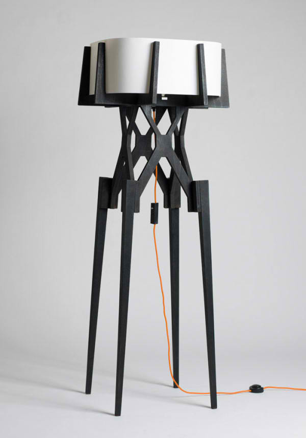 black unique lamp