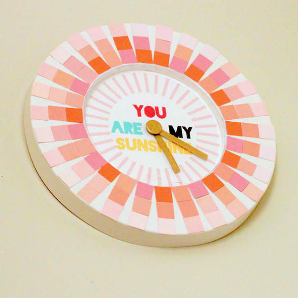 Paint Swatch Clock