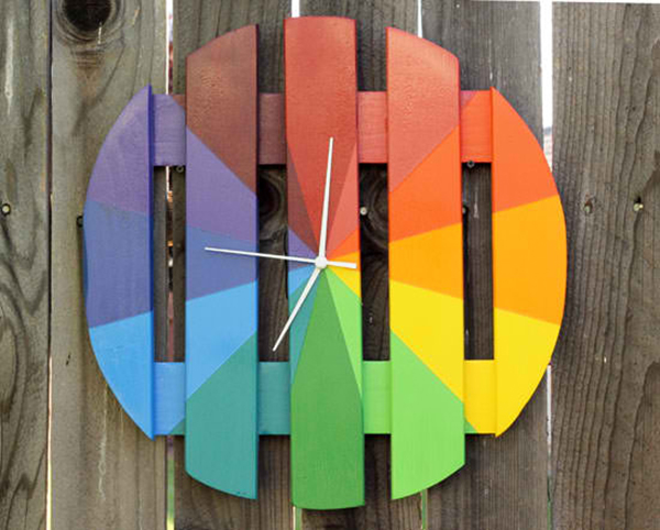 Colorful Outdoor Clock