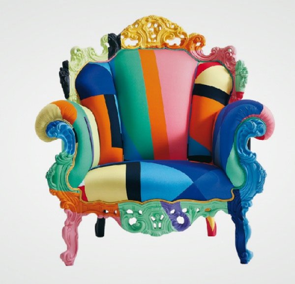 vibrant colors throne