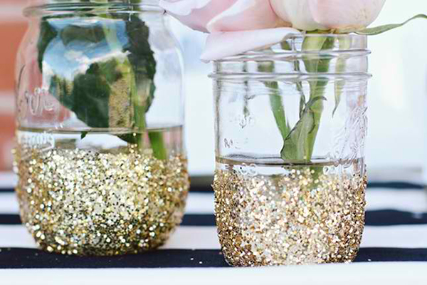 Glitter Vase DIY