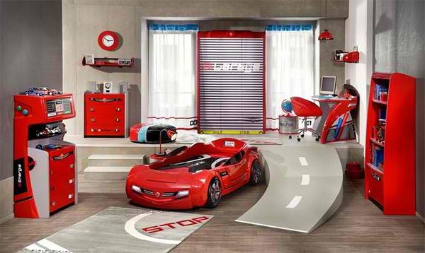 Zoom with Style in 20 Car Themed Bedroom for Your Boys | Home Design Lover