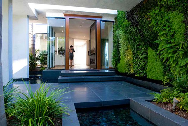 verdant green wall