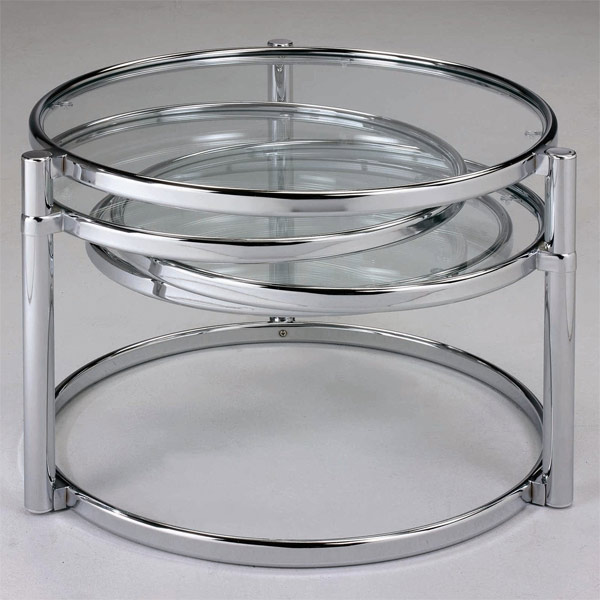 chrome finish modern table