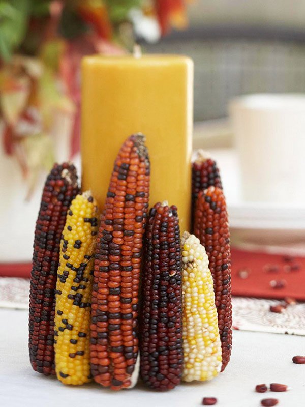 corn candle holder