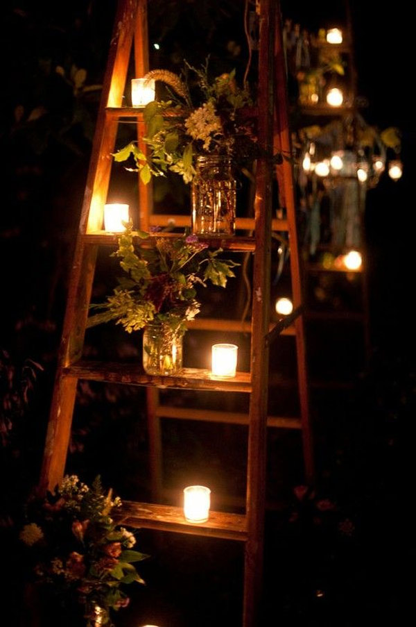 ladder wedding decor