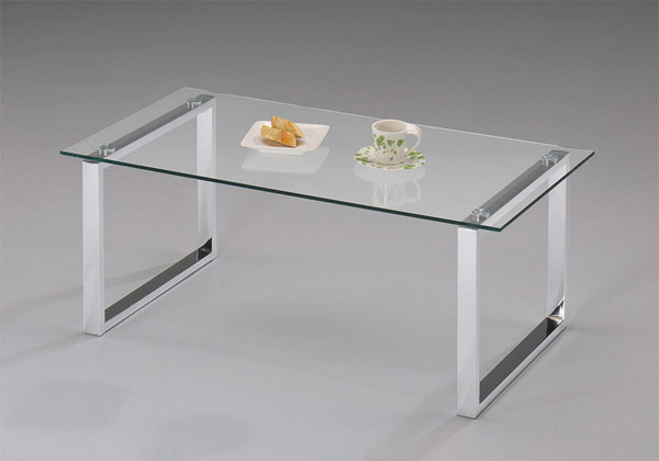 glass top modern glass coffee table