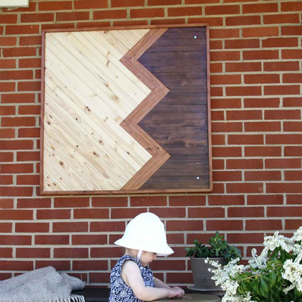 Chevron Outdoor Wall Art