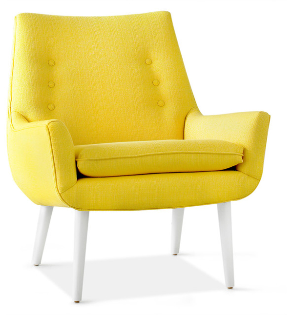 yellow designer chair