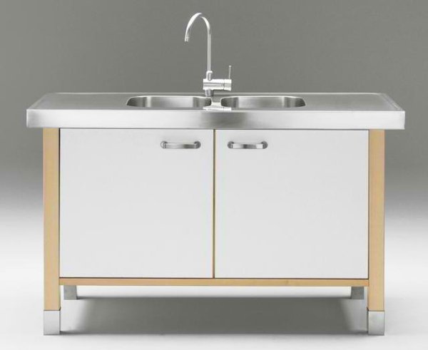 self standing kitchen sink