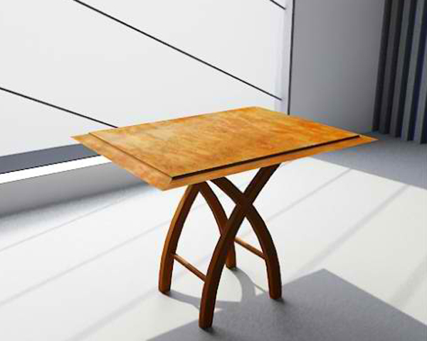 Folding dining table