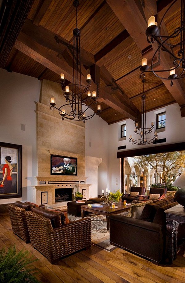 Mediterranean design living room