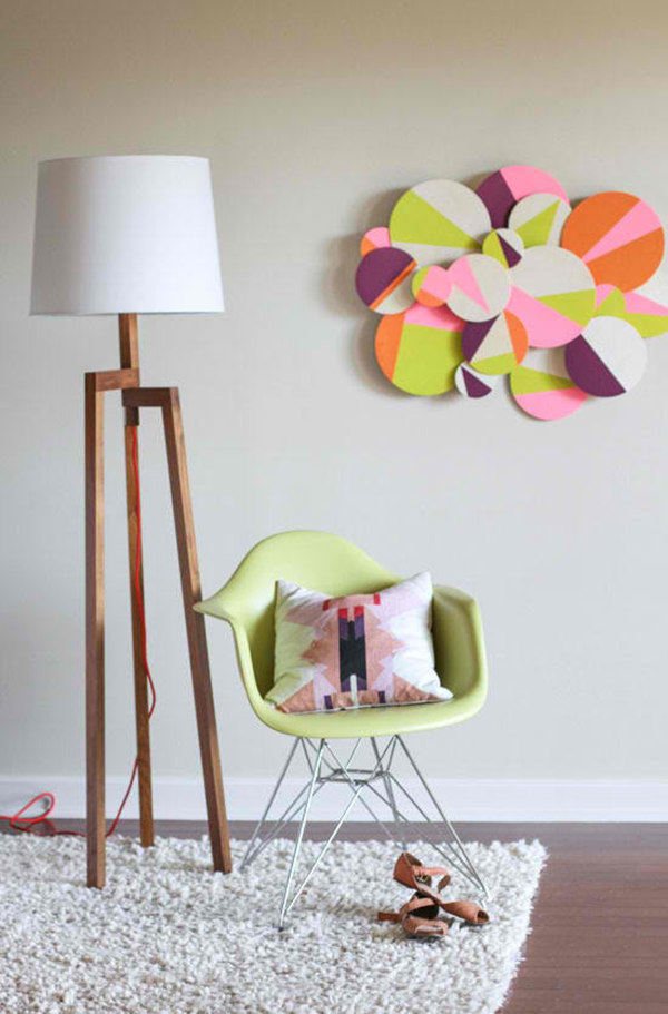 20 DIY Geometric Wall Art Decorations for a Vivid Modern Touch | Home