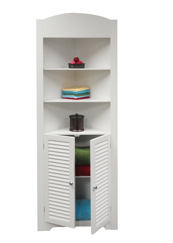 corner bathroom towel cabinet