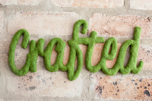 Faux Moss Word