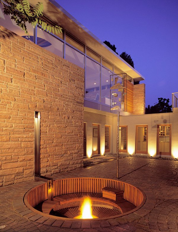 fire pit garden patio